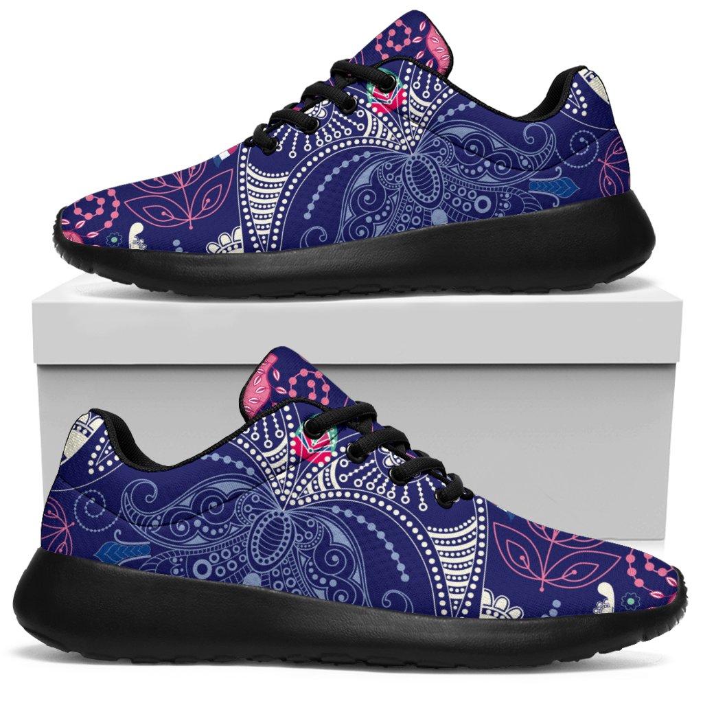 Ornamental Paisley Mandala Print Sport Shoes GearFrost