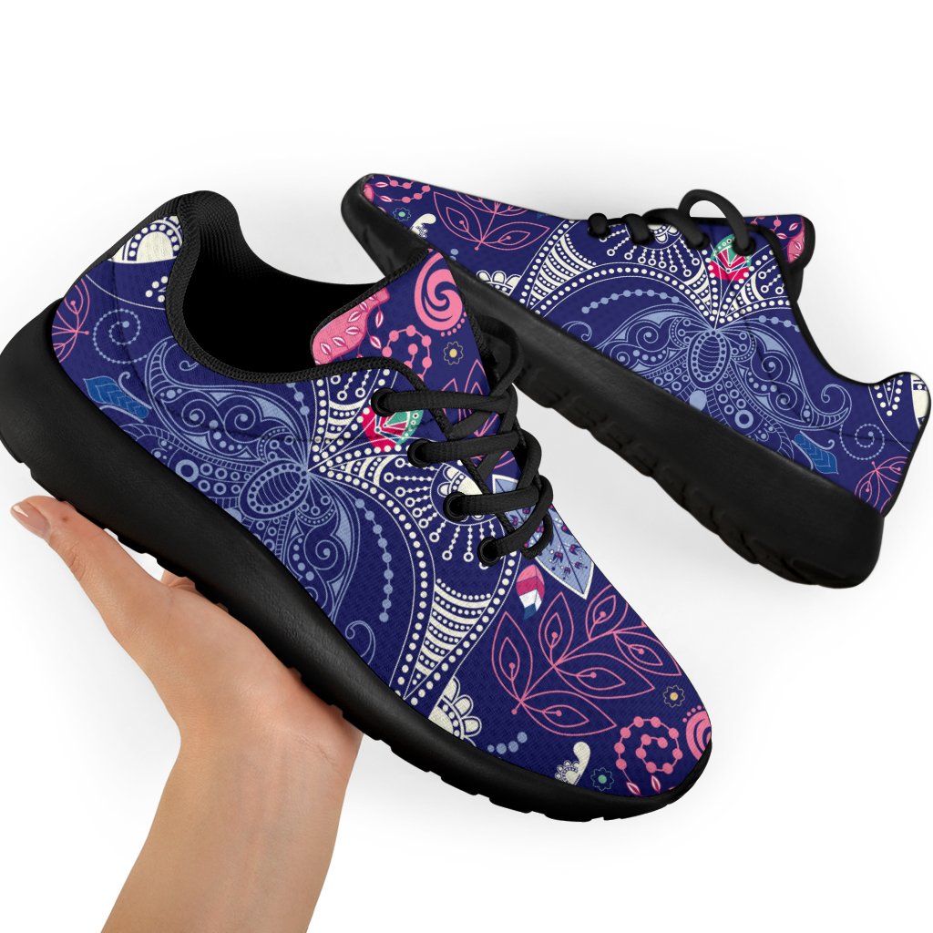 Ornamental Paisley Mandala Print Sport Shoes GearFrost