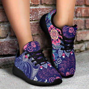 Ornamental Paisley Mandala Print Sport Shoes GearFrost