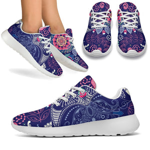 Ornamental Paisley Mandala Print Sport Shoes GearFrost