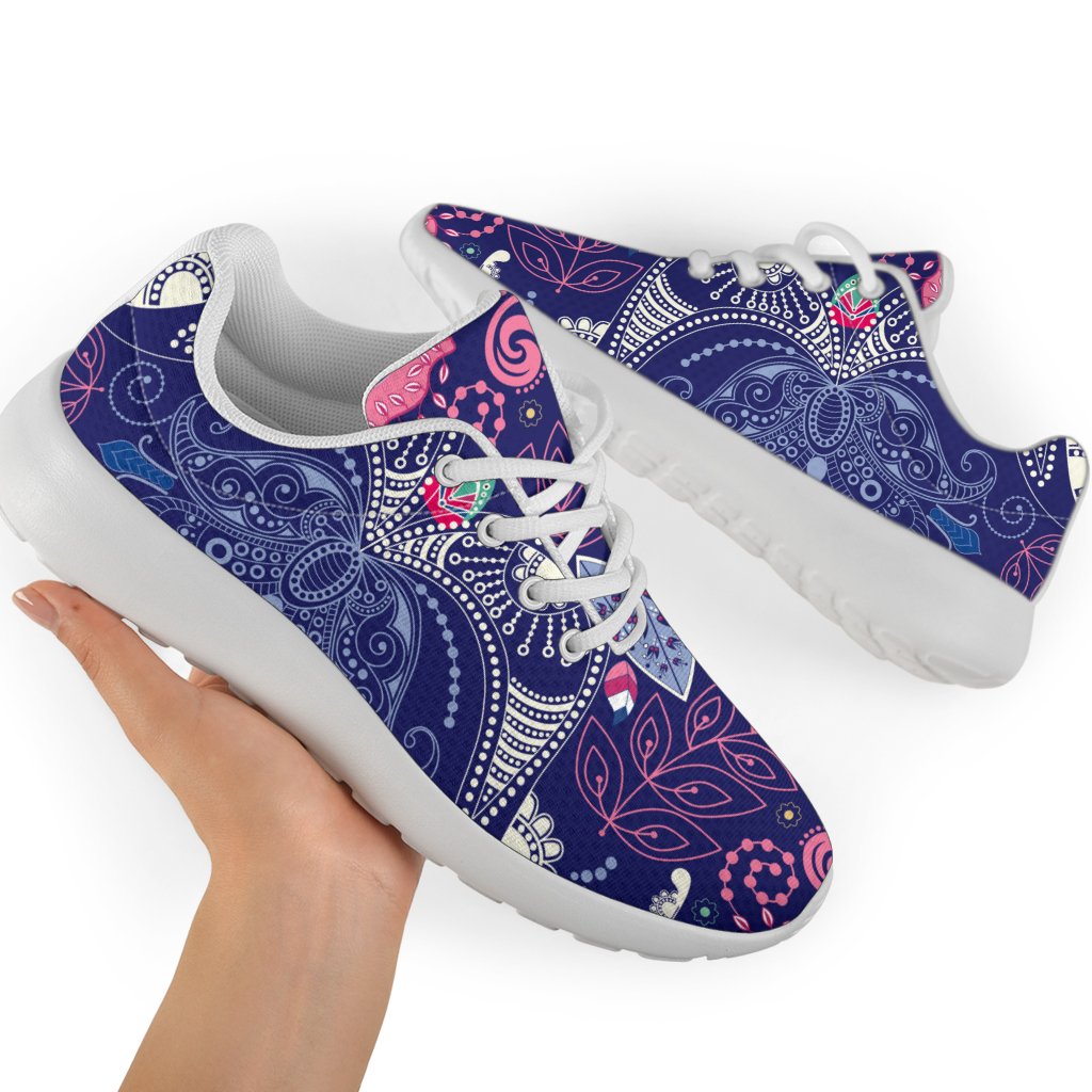 Ornamental Paisley Mandala Print Sport Shoes GearFrost