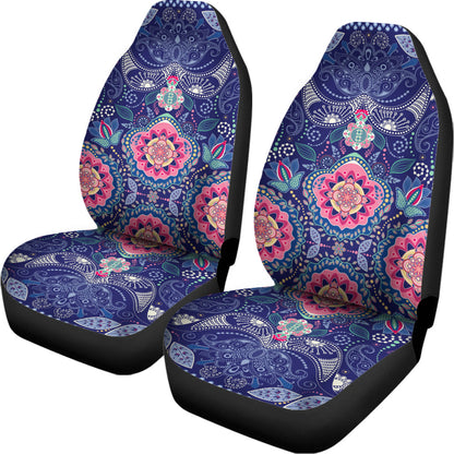 Ornamental Paisley Mandala Print Universal Fit Car Seat Covers
