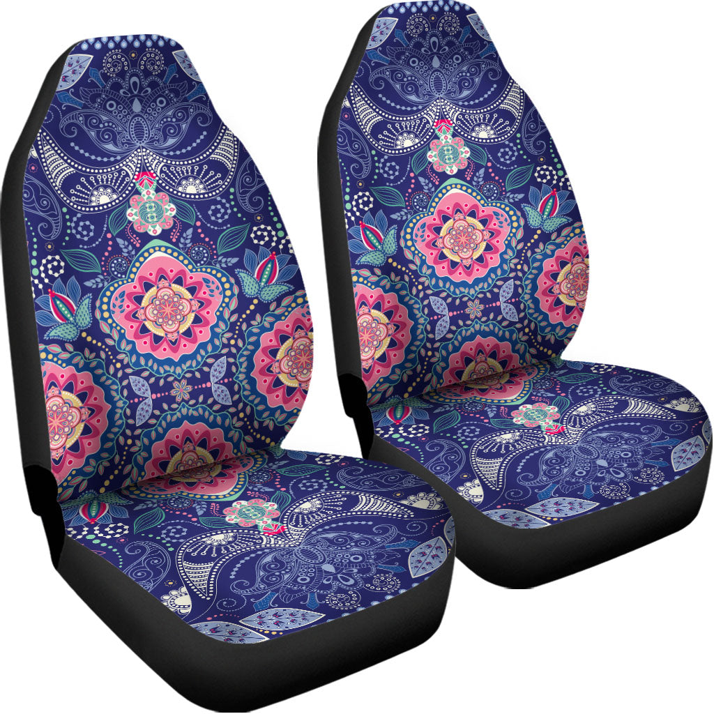 Ornamental Paisley Mandala Print Universal Fit Car Seat Covers