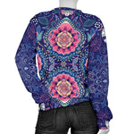 Ornamental Paisley Mandala Print Women's Crewneck Sweatshirt GearFrost