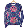Ornamental Paisley Mandala Print Women's Crewneck Sweatshirt