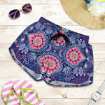 Ornamental Paisley Mandala Print Women's Shorts
