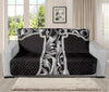 Ornamental Silver Cross Print Futon Protector