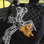 Ornamental Silver Cross Print Pet Car Back Seat Cover