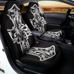 Ornamental Silver Cross Print Universal Fit Car Seat Covers