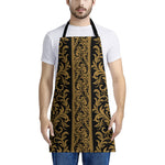 Ornamental Western Damask Print Apron