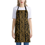 Ornamental Western Damask Print Apron