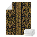 Ornamental Western Damask Print Blanket