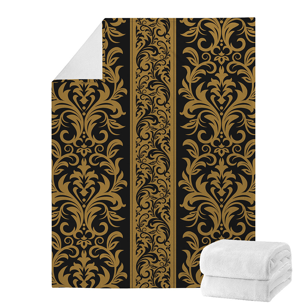 Ornamental Western Damask Print Blanket