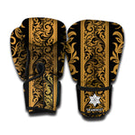 Ornamental Western Damask Print Boxing Gloves