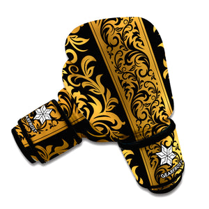 Ornamental Western Damask Print Boxing Gloves