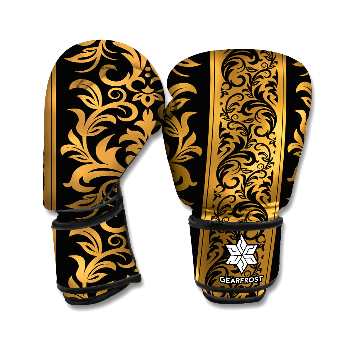 Ornamental Western Damask Print Boxing Gloves