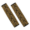 Ornamental Western Damask Print Car Seat Belt Covers