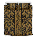 Ornamental Western Damask Print Duvet Cover Bedding Set