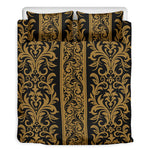 Ornamental Western Damask Print Duvet Cover Bedding Set