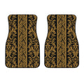 Ornamental Western Damask Print Front Car Floor Mats