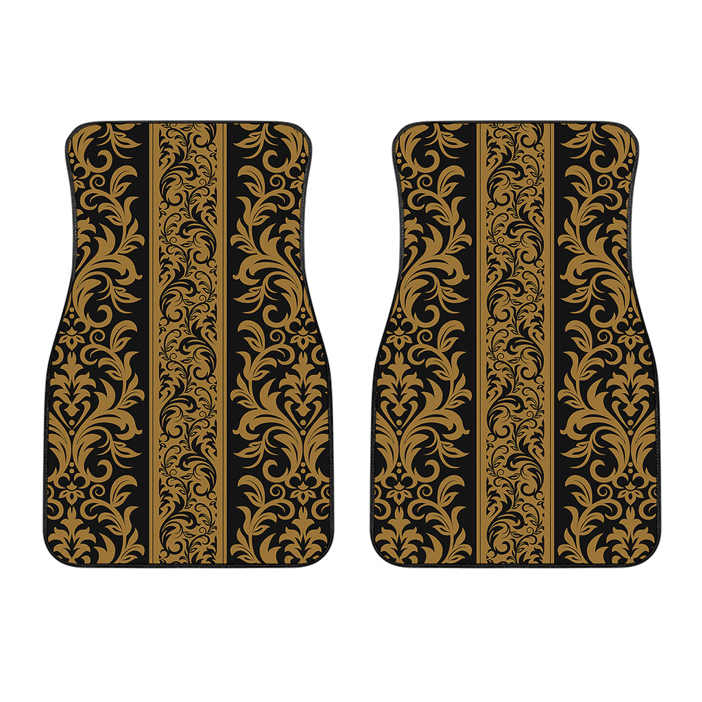 Ornamental Western Damask Print Front Car Floor Mats