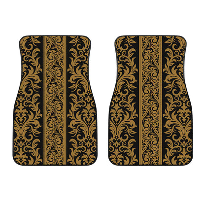 Ornamental Western Damask Print Front Car Floor Mats