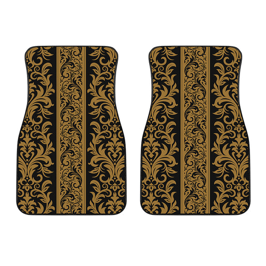 Ornamental Western Damask Print Front Car Floor Mats