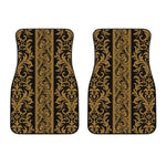 Ornamental Western Damask Print Front Car Floor Mats