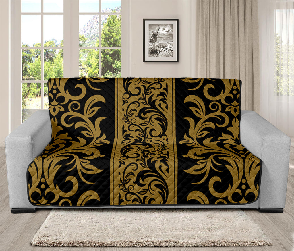 Ornamental Western Damask Print Futon Protector