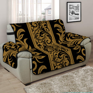 Ornamental Western Damask Print Half Sofa Protector