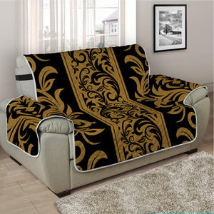 Ornamental Western Damask Print Half Sofa Protector