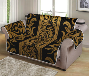 Ornamental Western Damask Print Loveseat Protector