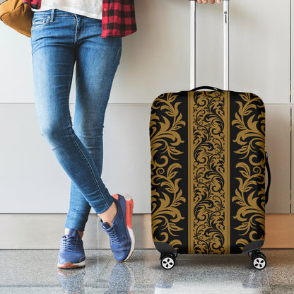 Ornamental Western Damask Print Luggage Cover