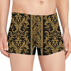 Ornamental Western Damask Print Men's Boxer Briefs