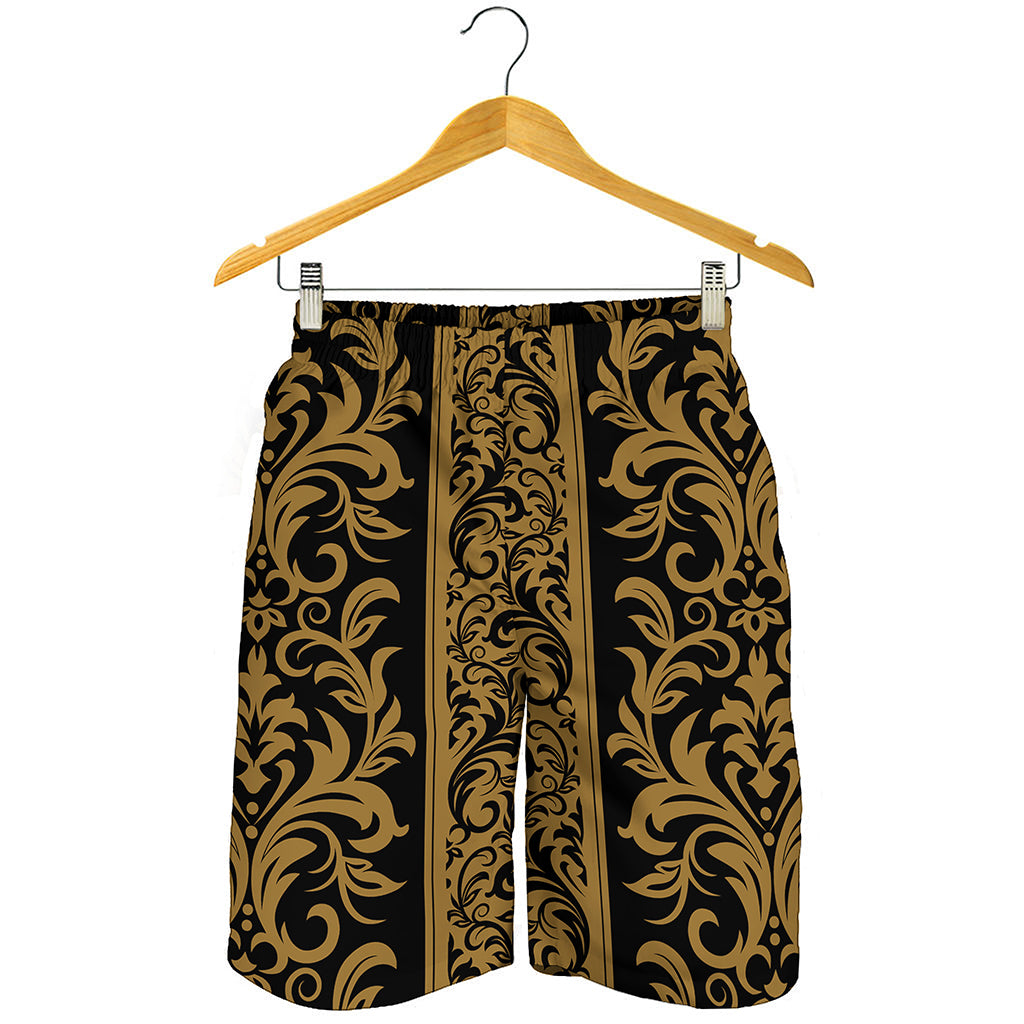 Ornamental Western Damask Print Men's Shorts