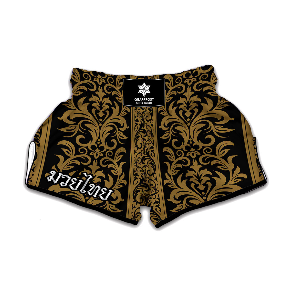 Ornamental Western Damask Print Muay Thai Boxing Shorts