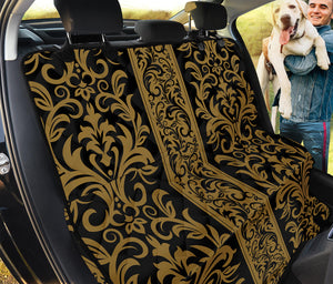 Ornamental Western Damask Print Pet Car Back Seat Cover