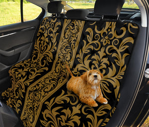 Ornamental Western Damask Print Pet Car Back Seat Cover