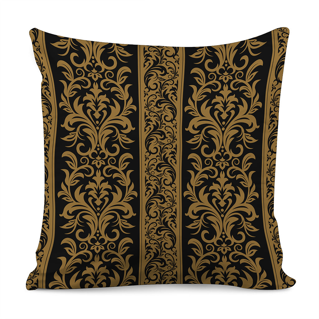Ornamental Western Damask Print Pillow Cover