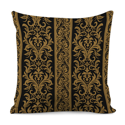 Ornamental Western Damask Print Pillow Cover