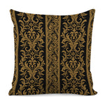 Ornamental Western Damask Print Pillow Cover