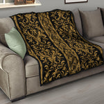Ornamental Western Damask Print Quilt