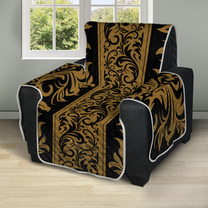 Ornamental Western Damask Print Recliner Protector