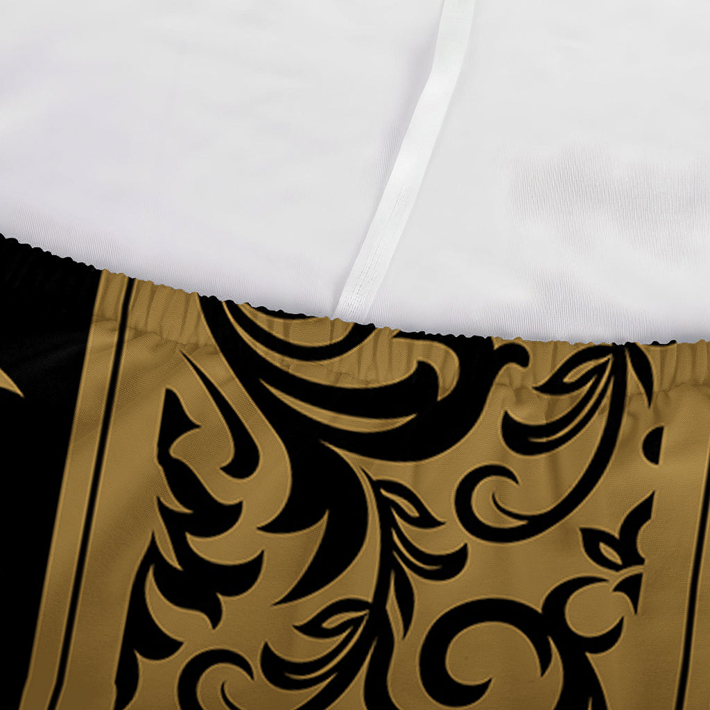 Ornamental Western Damask Print Sofa Cover