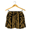 Ornamental Western Damask Print Women's Shorts