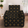 Orthodox Christian Pattern Print Armchair Slipcover