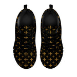 Orthodox Christian Pattern Print Black Sneakers