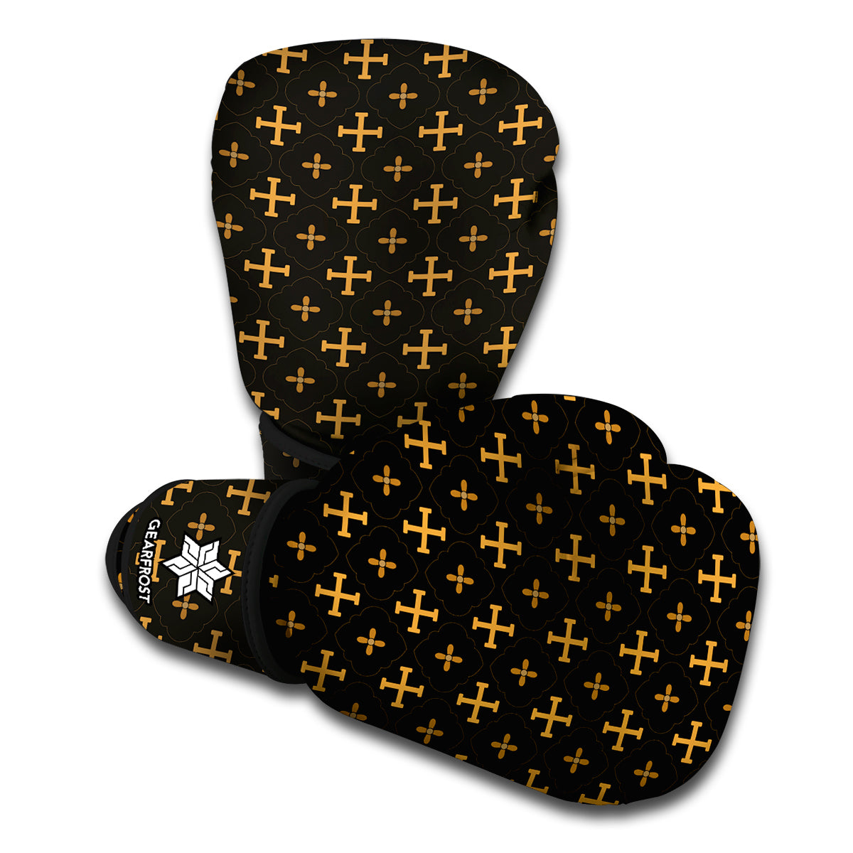 Orthodox Christian Pattern Print Boxing Gloves