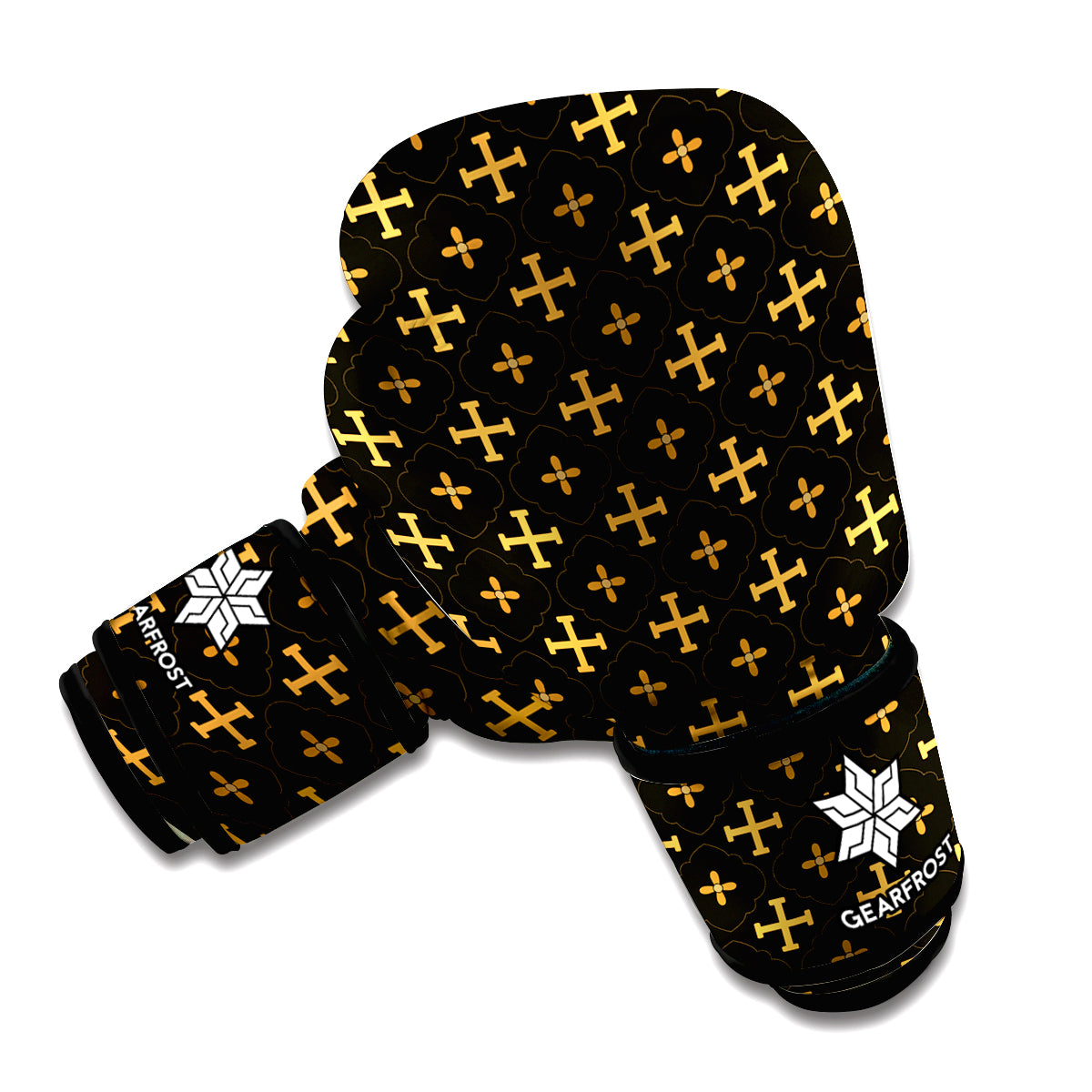 Orthodox Christian Pattern Print Boxing Gloves