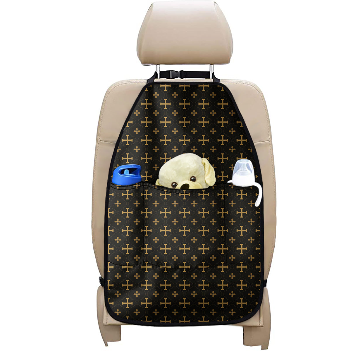 Orthodox Christian Pattern Print Car Seat Organizers